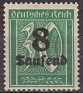 Germany 1923 Numeros 30 - 8 Saufend Verde Scott 241